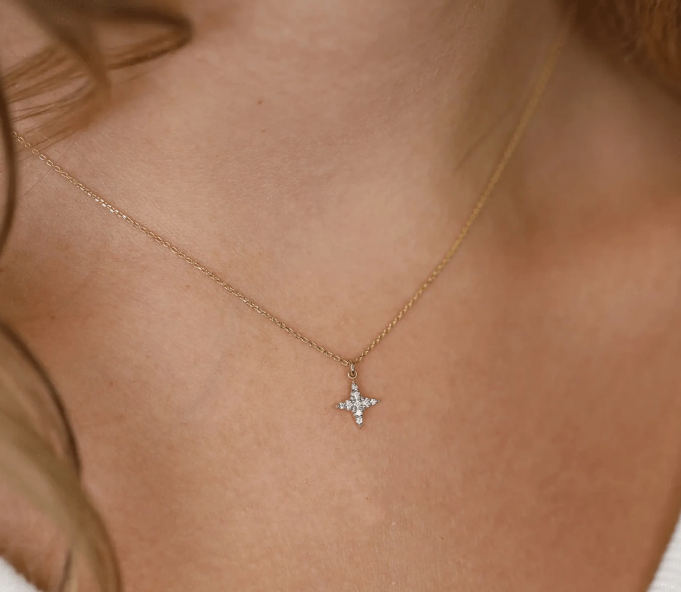 Petite Diamond North Star Necklace, Noelle SARAHELISE