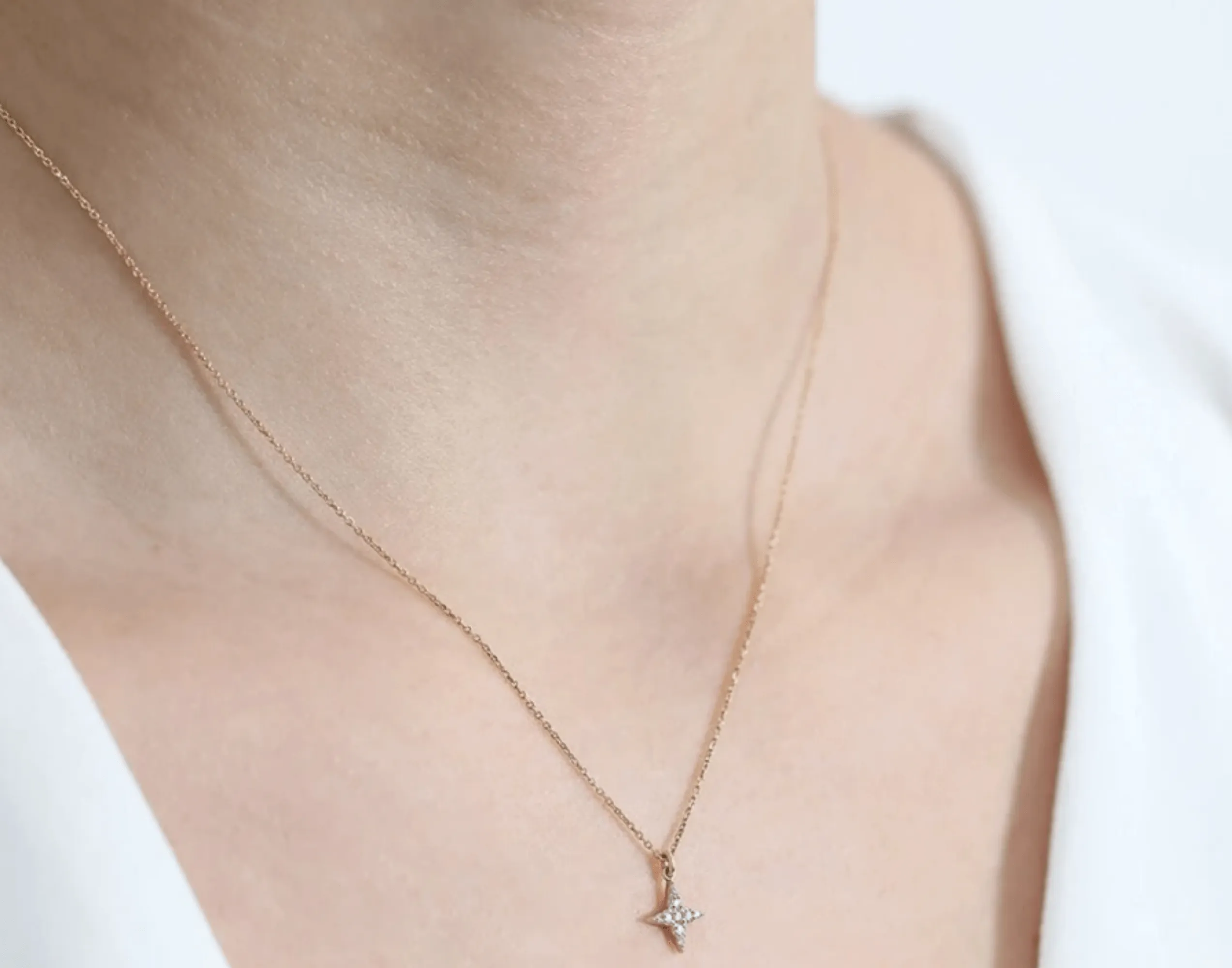 Petite Diamond North Star Necklace, Noelle SARAHELISE