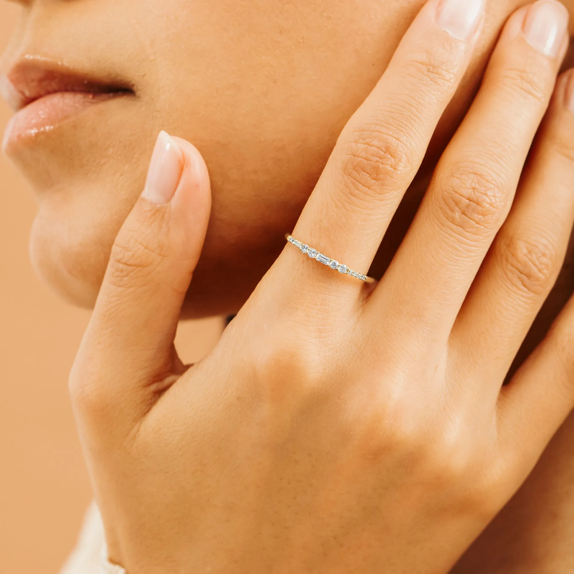 Petite Natural Diamond Ring, Abbie SARAHELISE
