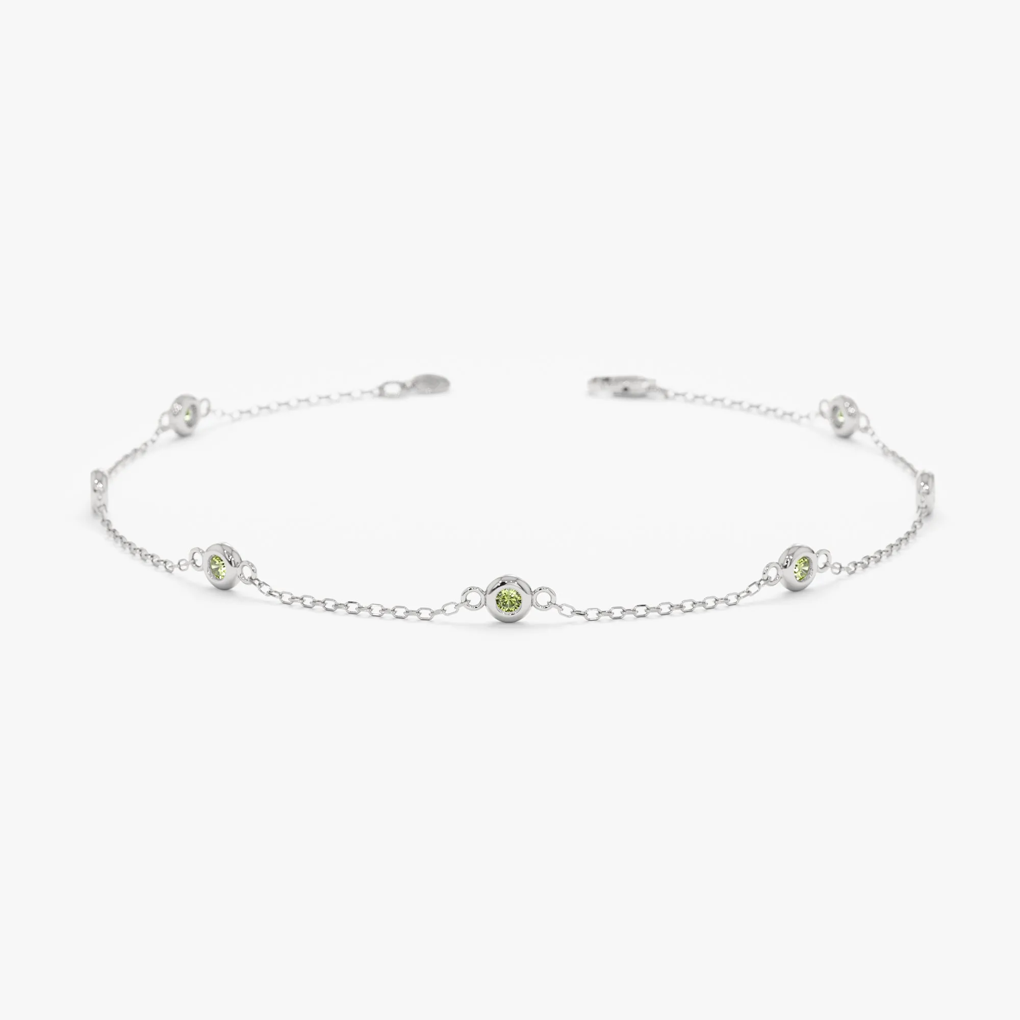Petite Peridot Station Bracelet, Tabitha SARAHELISE