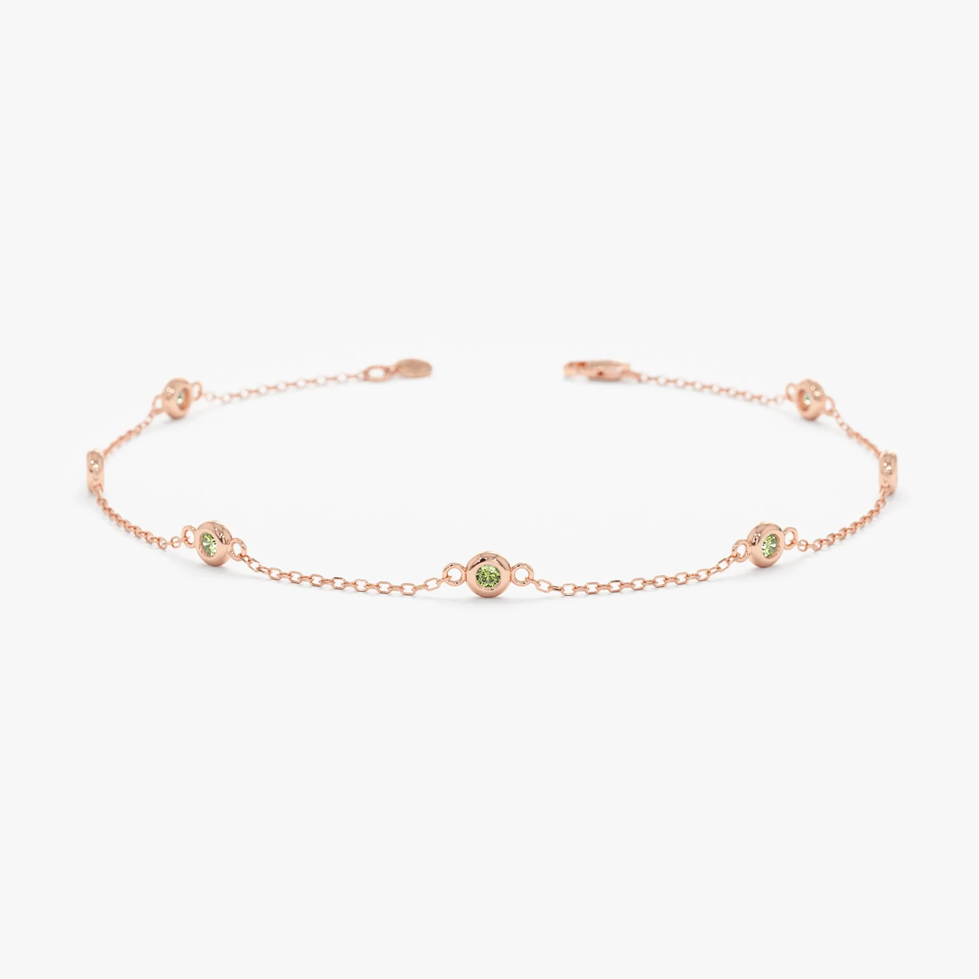 Petite Peridot Station Bracelet, Tabitha SARAHELISE