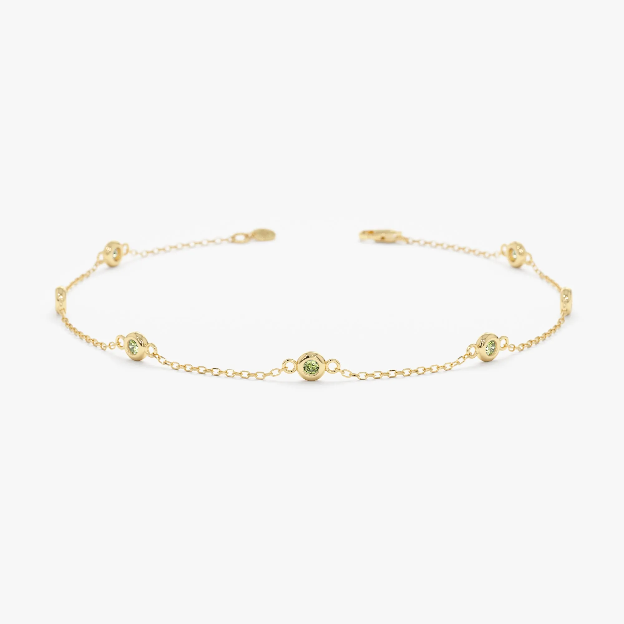 Petite Peridot Station Bracelet, Tabitha SARAHELISE