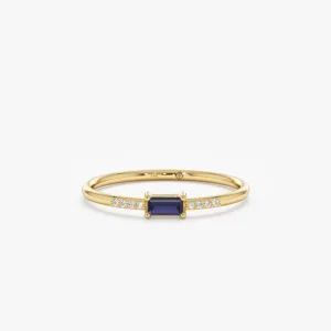 Petite Sapphire and Diamond Ring, Anastasia SARAHELISE