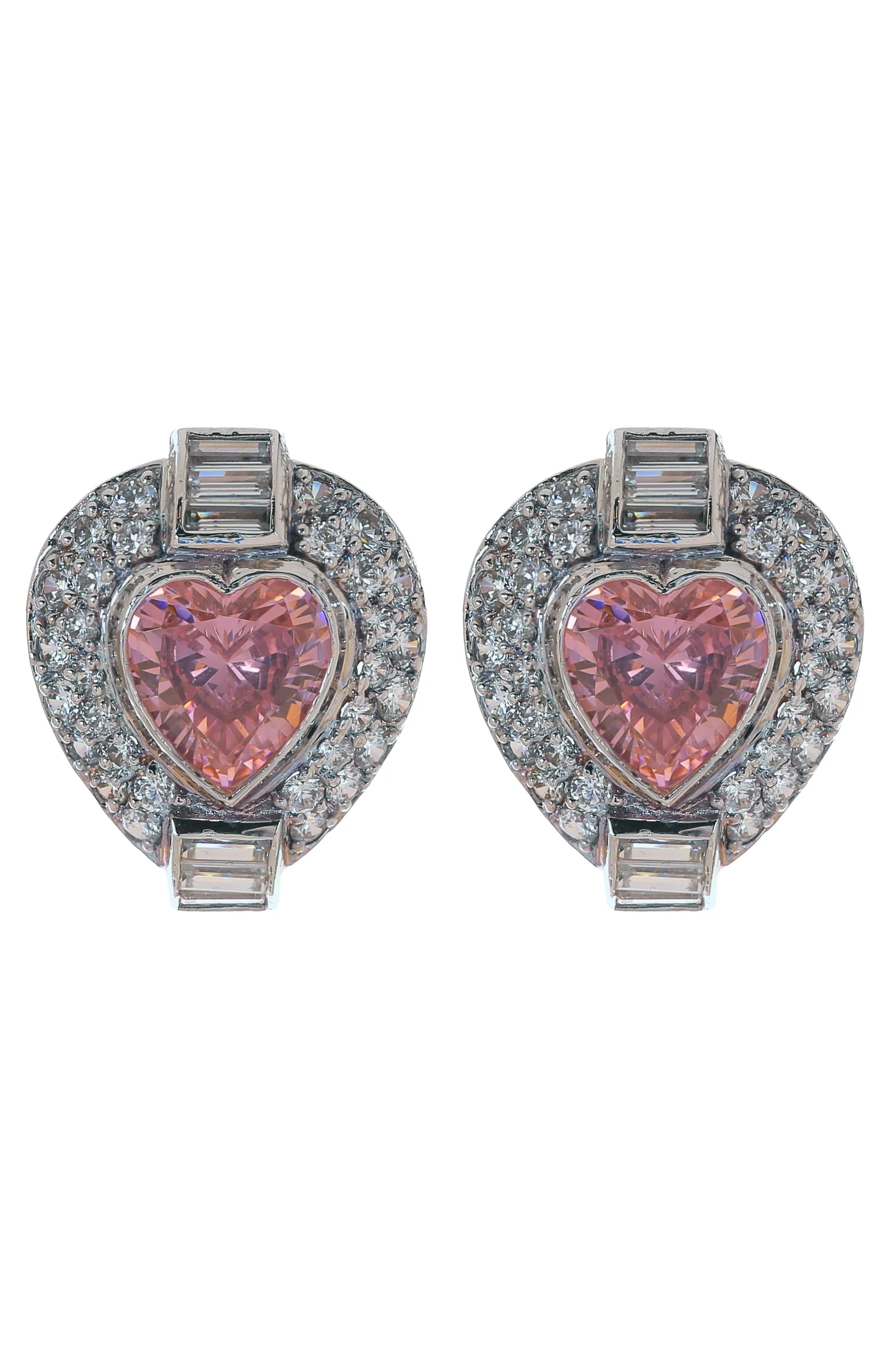 Pink Heart Earrings