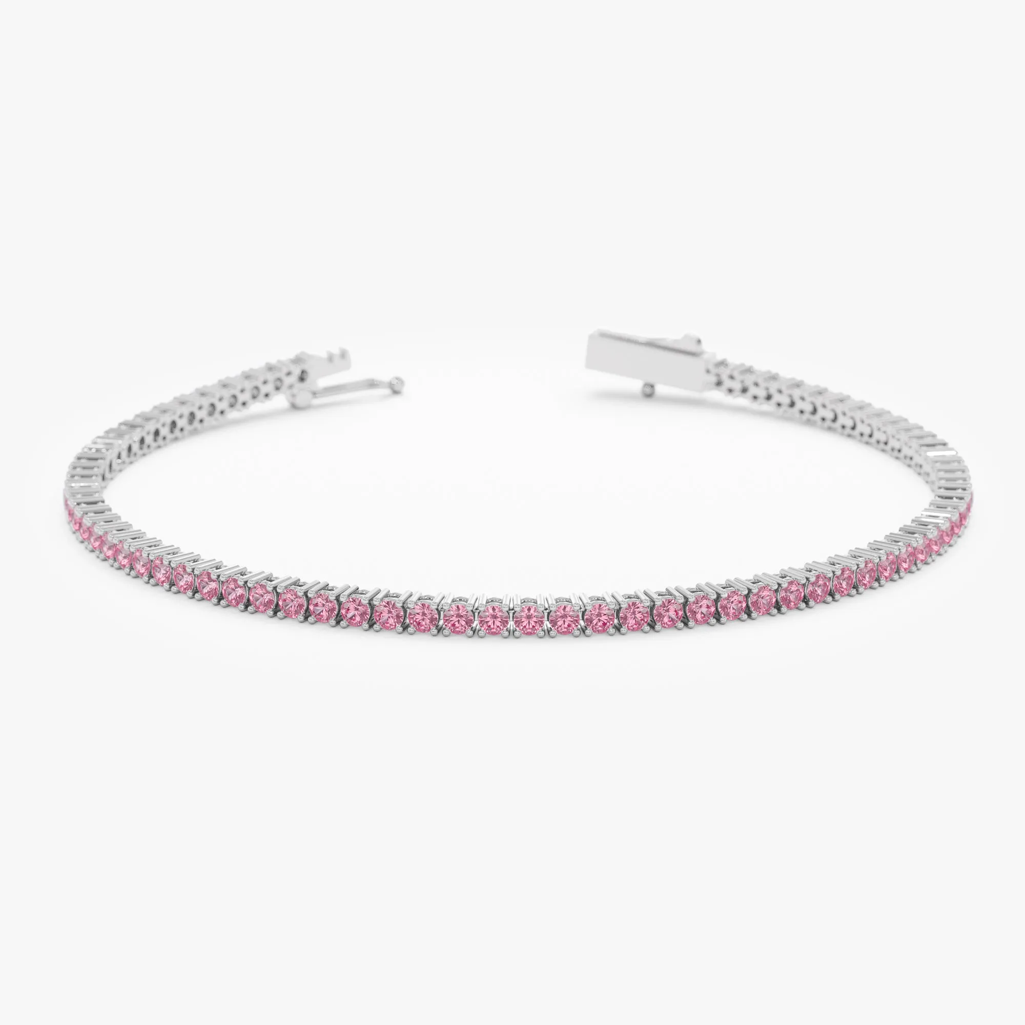 Pink Sapphire Tennis Bracelet, Blakely SARAHELISE