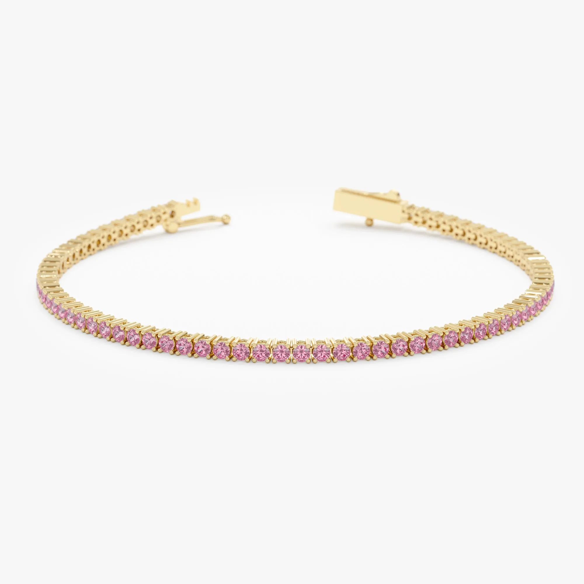 Pink Sapphire Tennis Bracelet, Blakely SARAHELISE