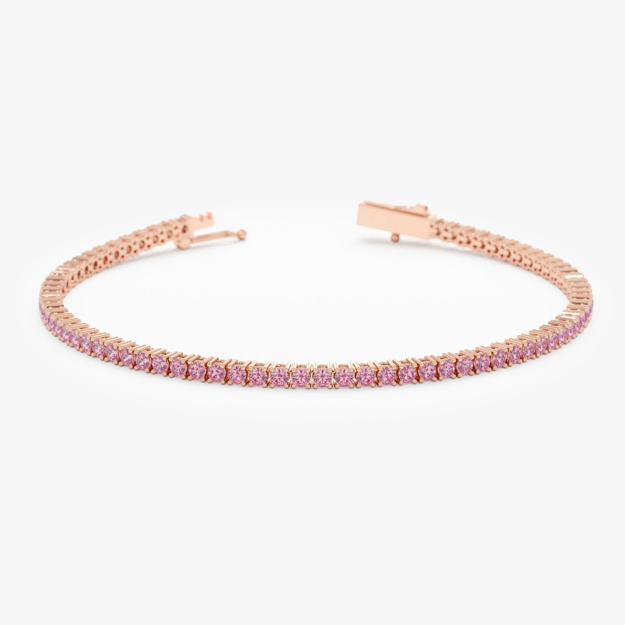 Pink Sapphire Tennis Bracelet, Blakely SARAHELISE