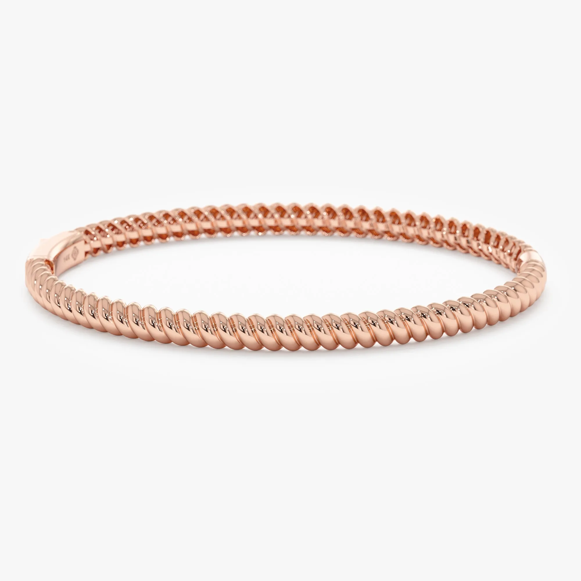 Plain Gold Rope Bangle, Belle SARAHELISE