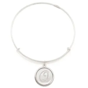 Precious Initial Q Charm Bangle