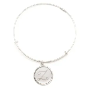 Precious Initial Z Charm Bangle