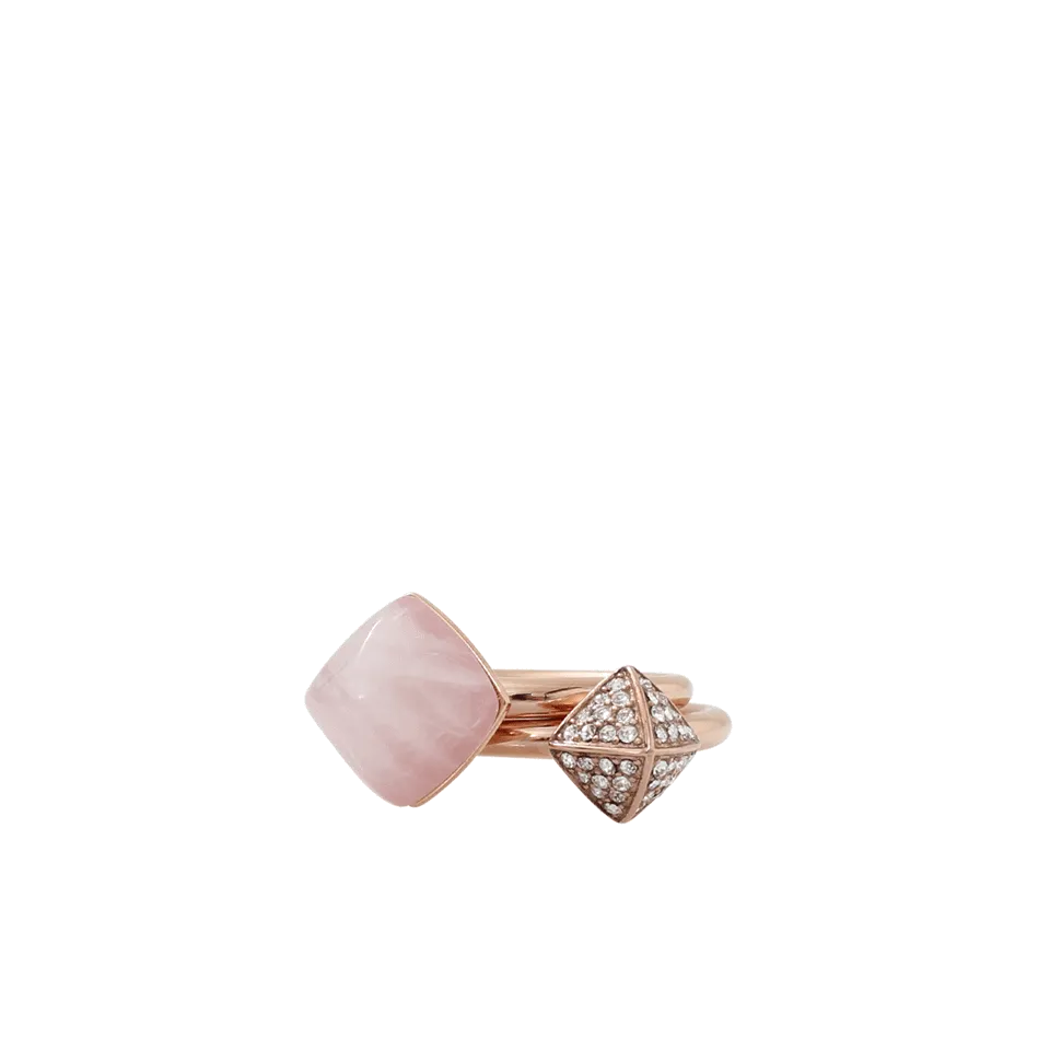 Pyramid Duo Ring Set