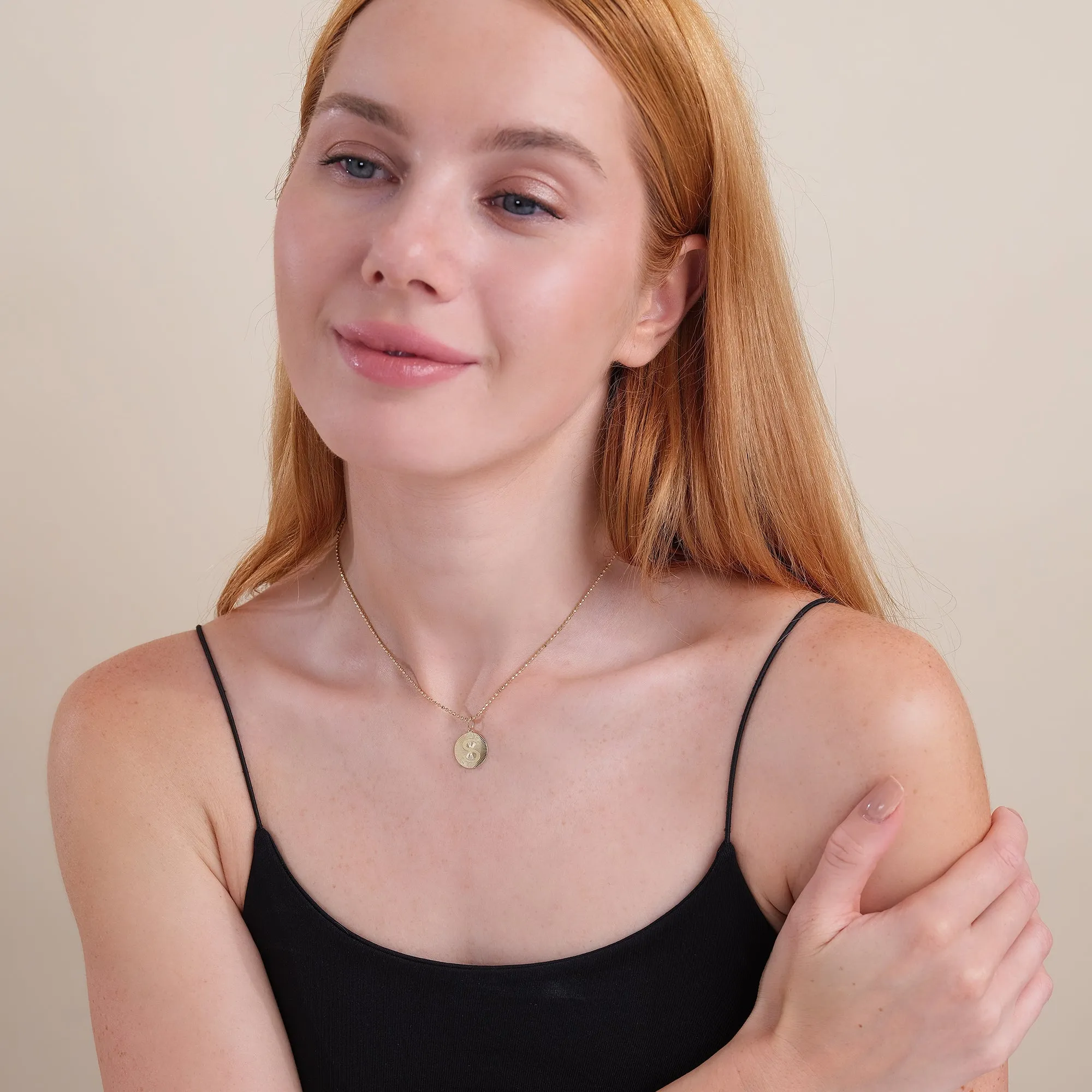 Radial Letter Pendant, Cindra SARAHELISE