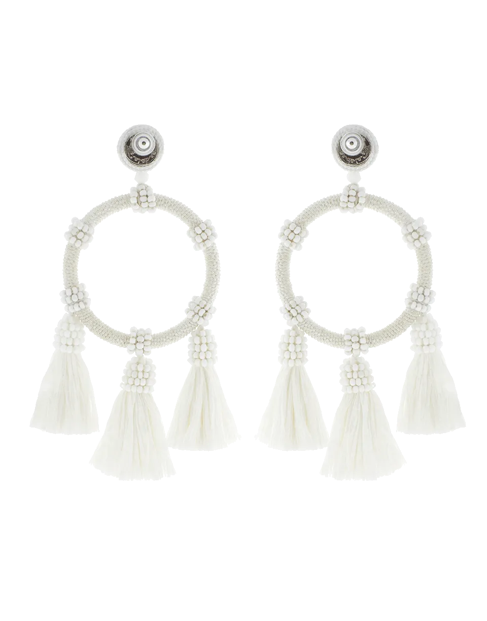 Raffia Hoop Earrings