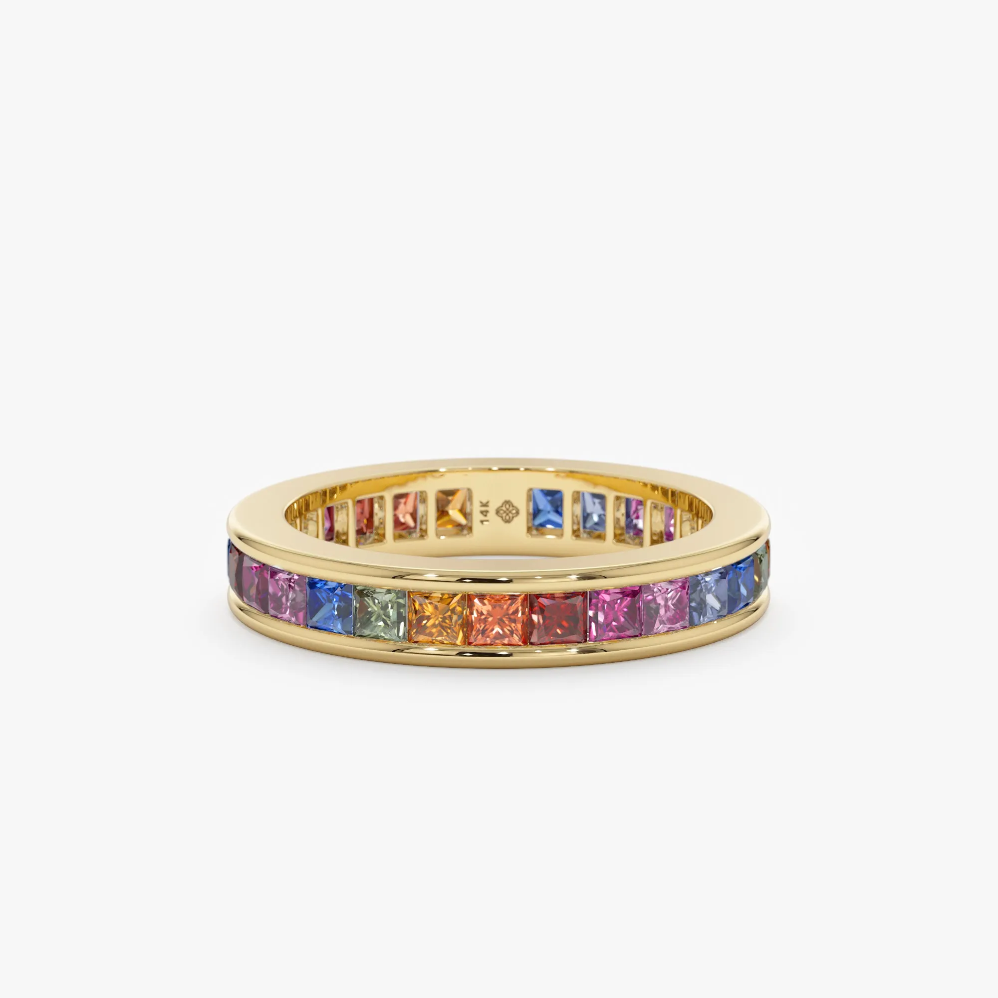 Rainbow Sapphire Eternity Ring, River SARAHELISE