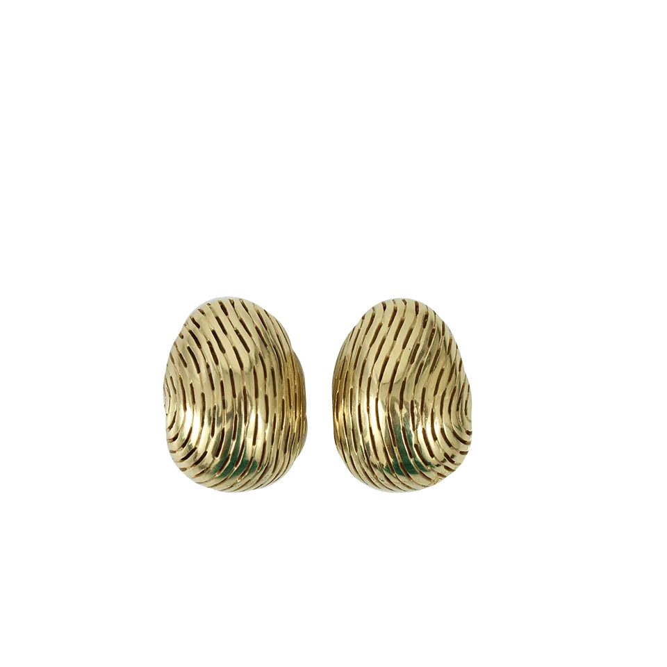 Ridged Ball Earrings