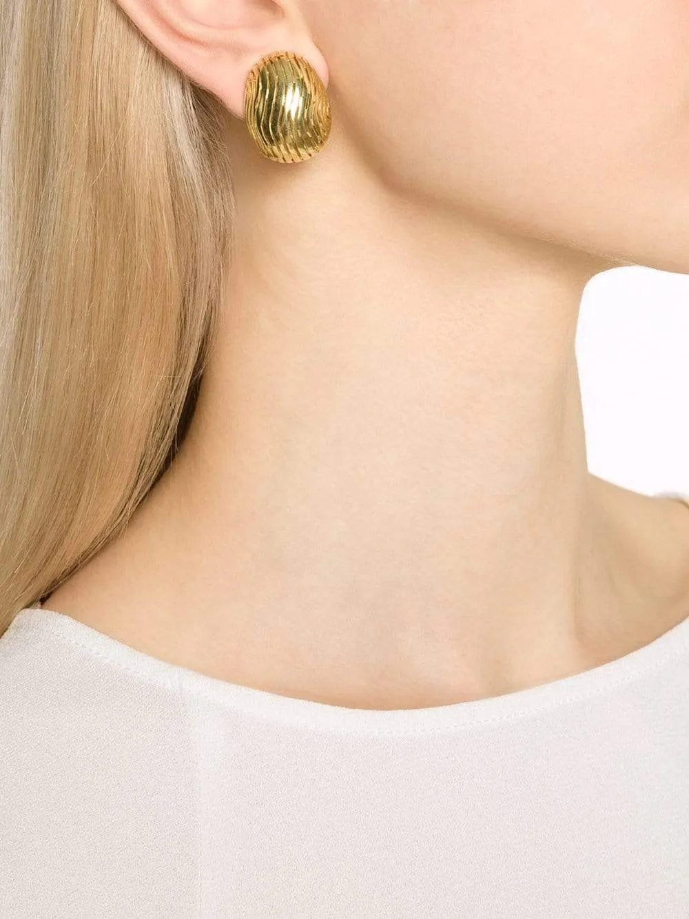 Ridged Ball Earrings