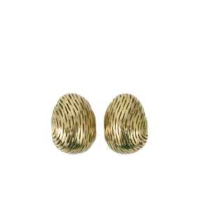 Ridged Ball Earrings