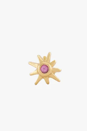 Rose Glow Stud Gold Plated Wildthings Collectables
