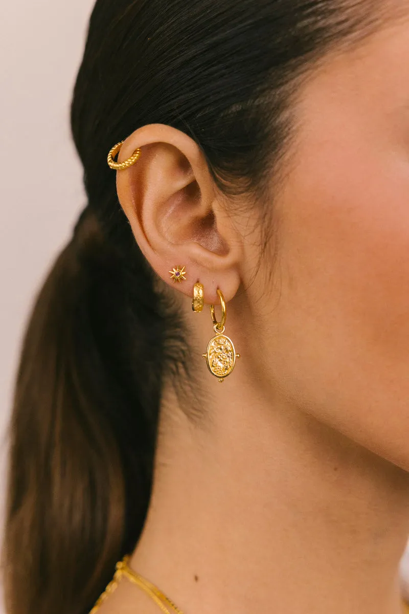 Rose Glow Stud Gold Plated Wildthings Collectables
