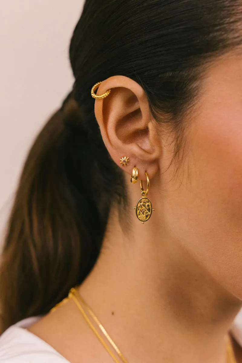 Rose Glow Stud Gold Plated Wildthings Collectables