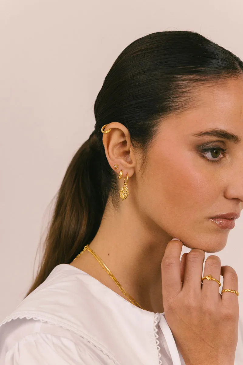 Rose Glow Stud Gold Plated Wildthings Collectables