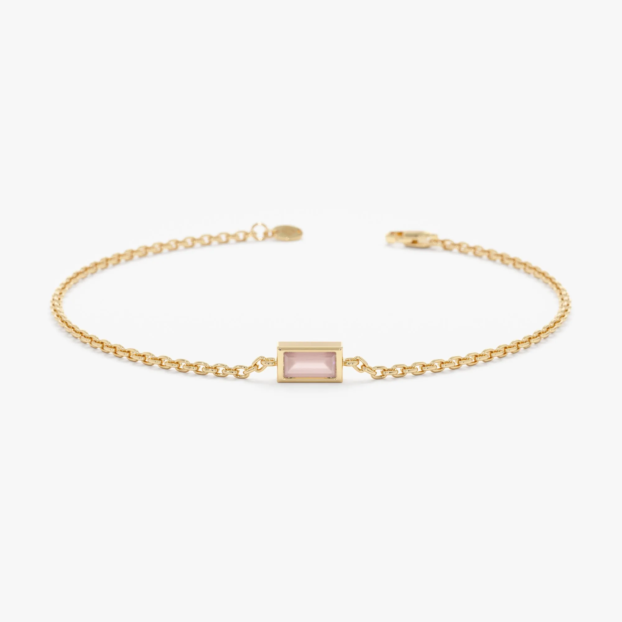 Rose Quartz Birthstone Bracelet, Teresa SARAHELISE