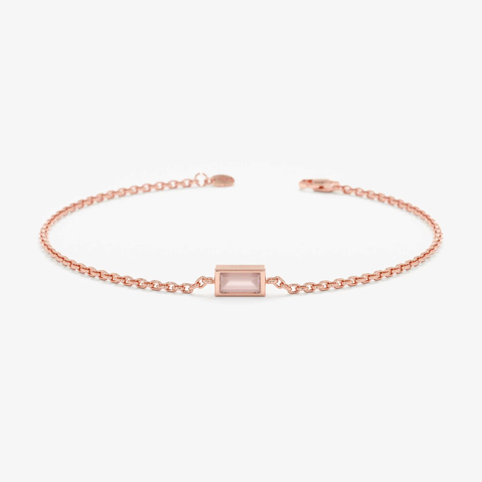 Rose Quartz Birthstone Bracelet, Teresa SARAHELISE