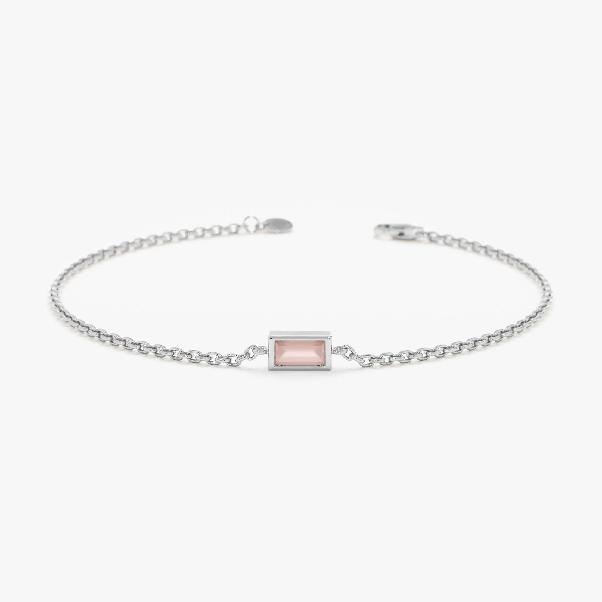 Rose Quartz Birthstone Bracelet, Teresa SARAHELISE