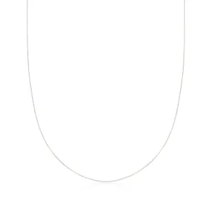 Ross-Simons 0.8mm 14kt White Gold Adjustable Snake Chain Necklace