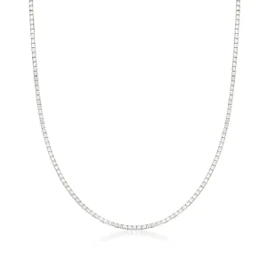 Ross-Simons 0.8mm 14kt White Gold Box Chain Necklace