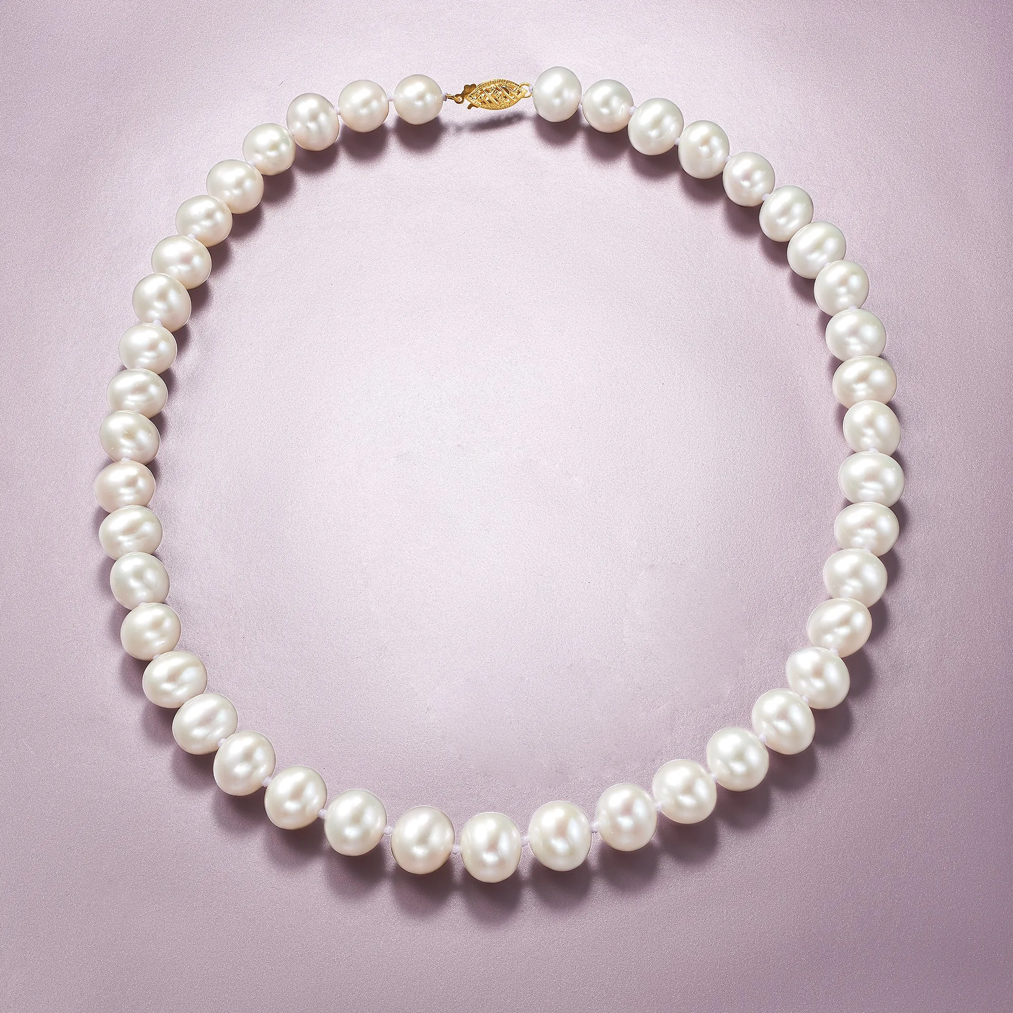 Ross-Simons 10-11mm Cultured Pearl Necklace With 14kt Yellow Gold