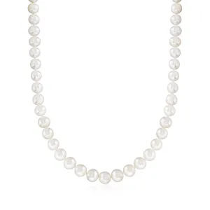 Ross-Simons 10-11mm Cultured Pearl Necklace With 14kt Yellow Gold