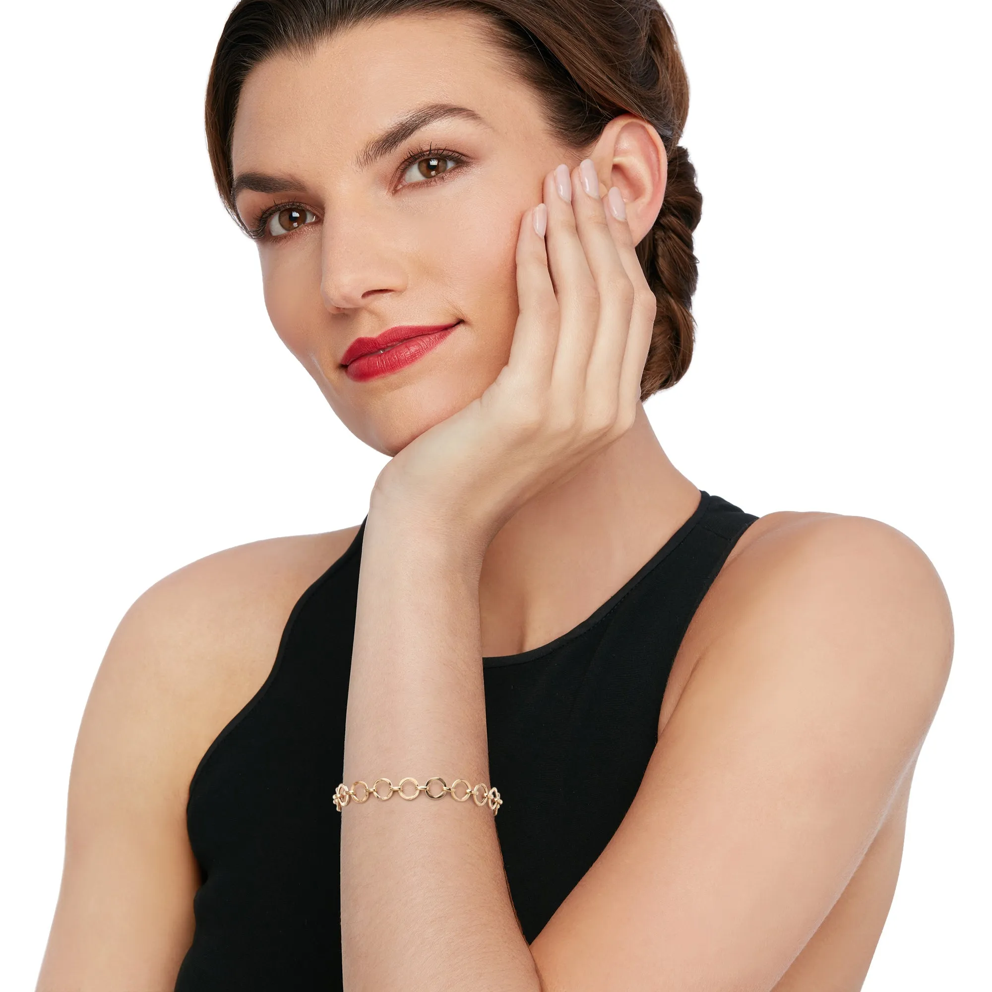 Ross-Simons 14kt Yellow Gold Circle-Link Bracelet