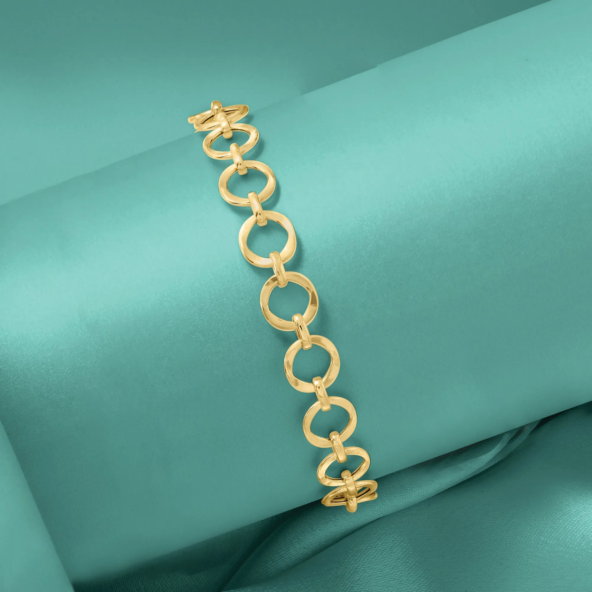 Ross-Simons 14kt Yellow Gold Circle-Link Bracelet