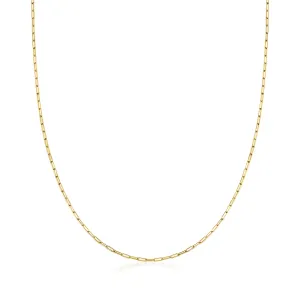 Ross-Simons 14kt Yellow Gold Paper Clip Link Necklace