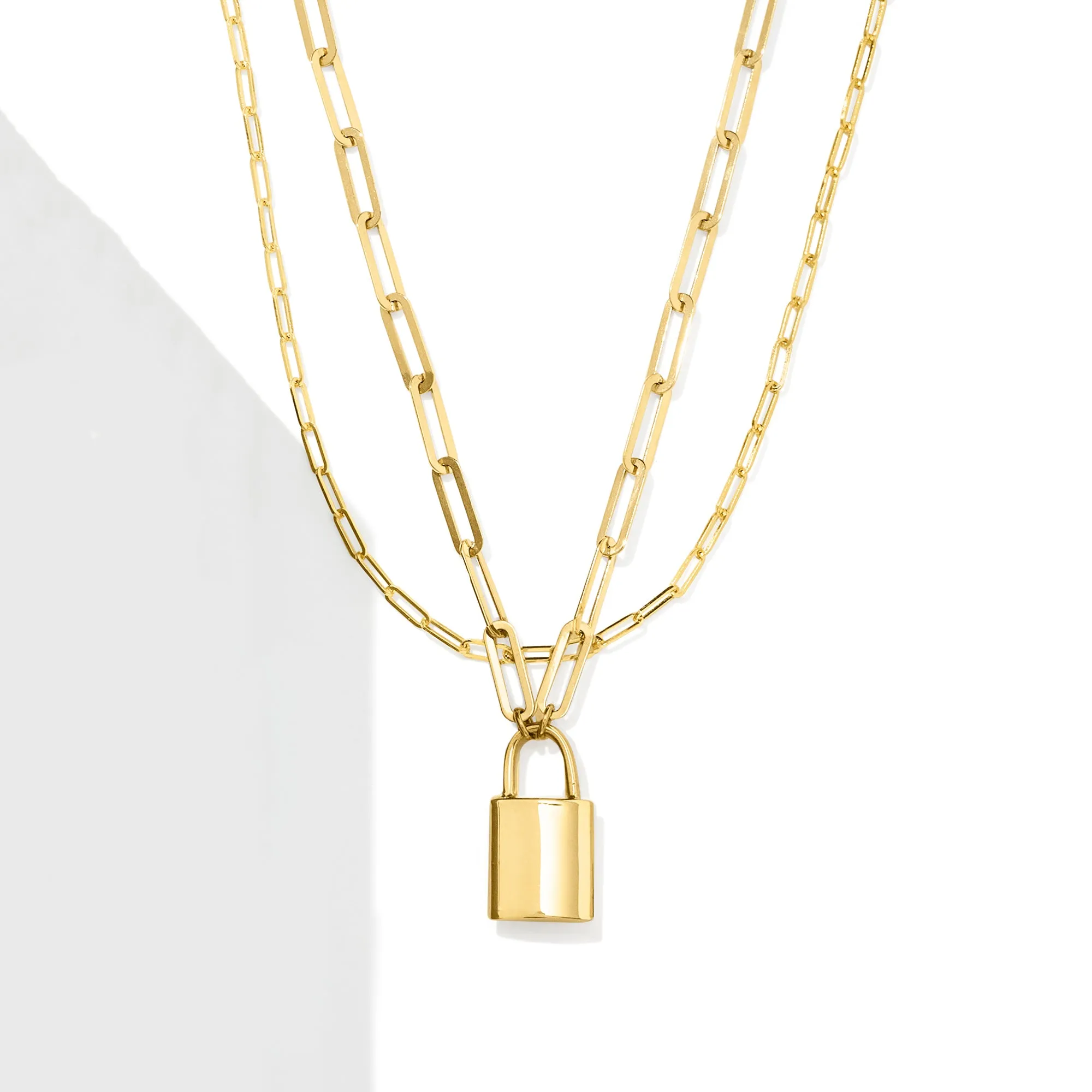 Ross-Simons 14kt Yellow Gold Paper Clip Link Necklace