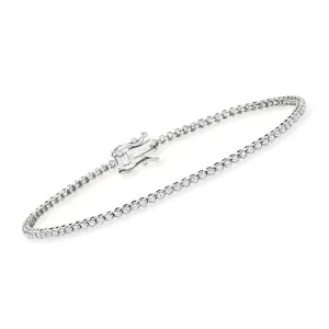 Ross-Simons Diamond Tennis Bracelet in 14kt Yellow Gold