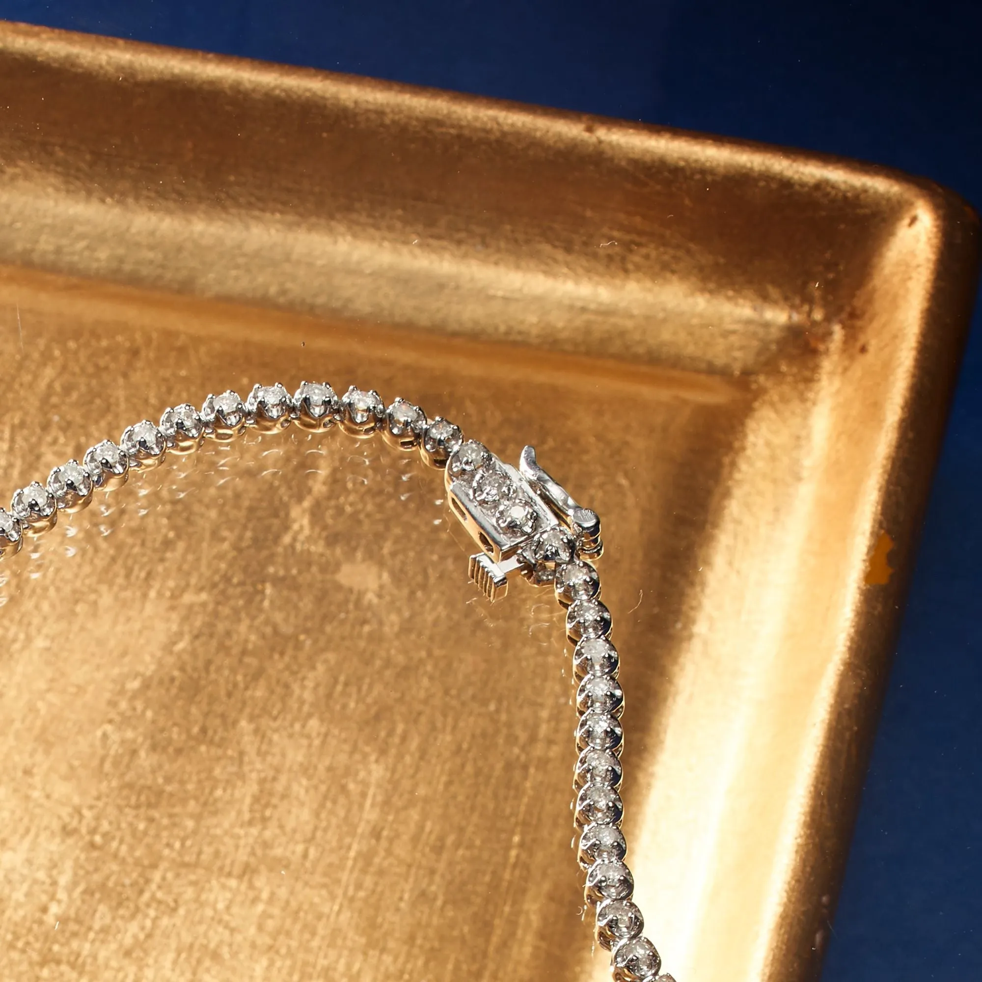 Ross-Simons Graduated Diamond Tennis Necklace in 14kt White Gold