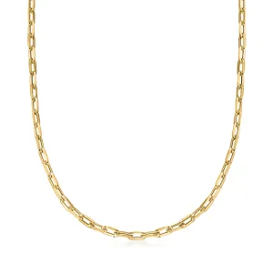 Ross-Simons Italian 14kt Yellow Gold Paper Clip Link Necklace