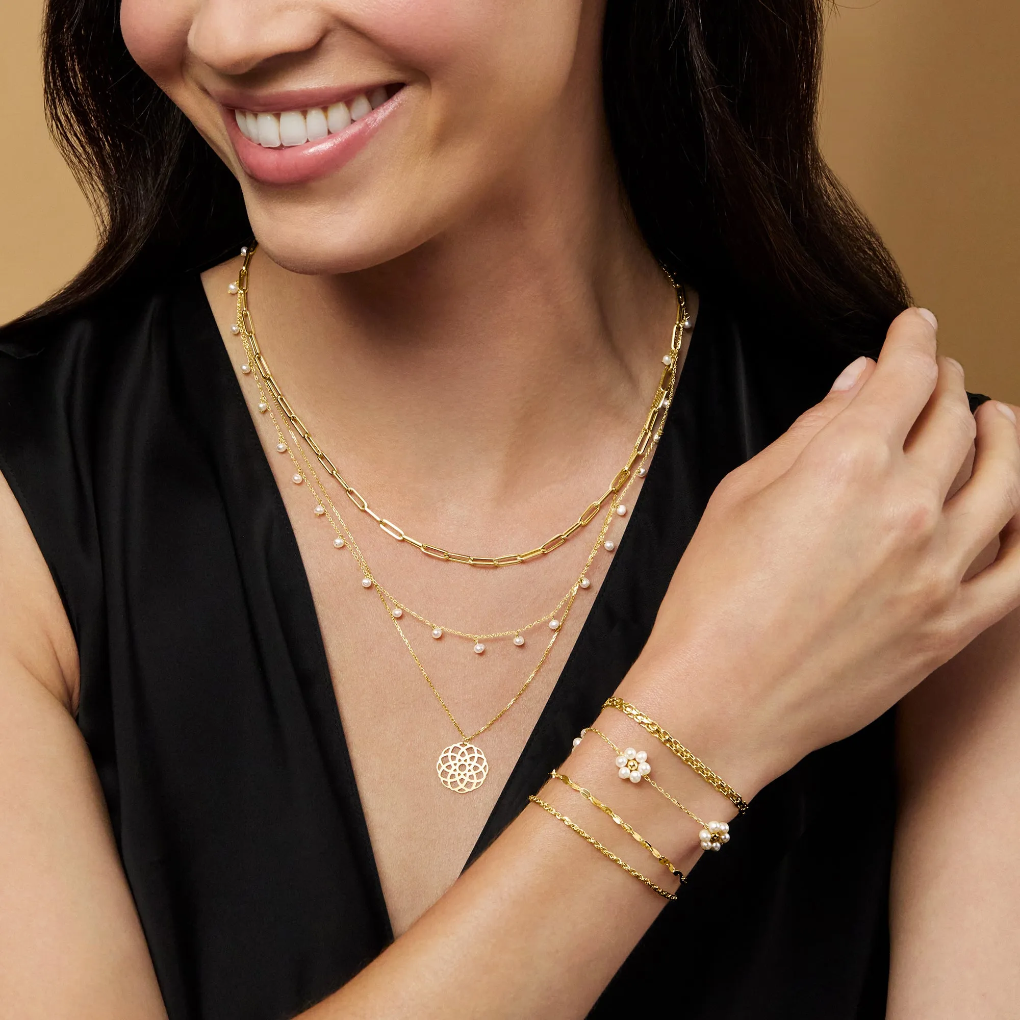 Ross-Simons Italian 14kt Yellow Gold Paper Clip Link Necklace