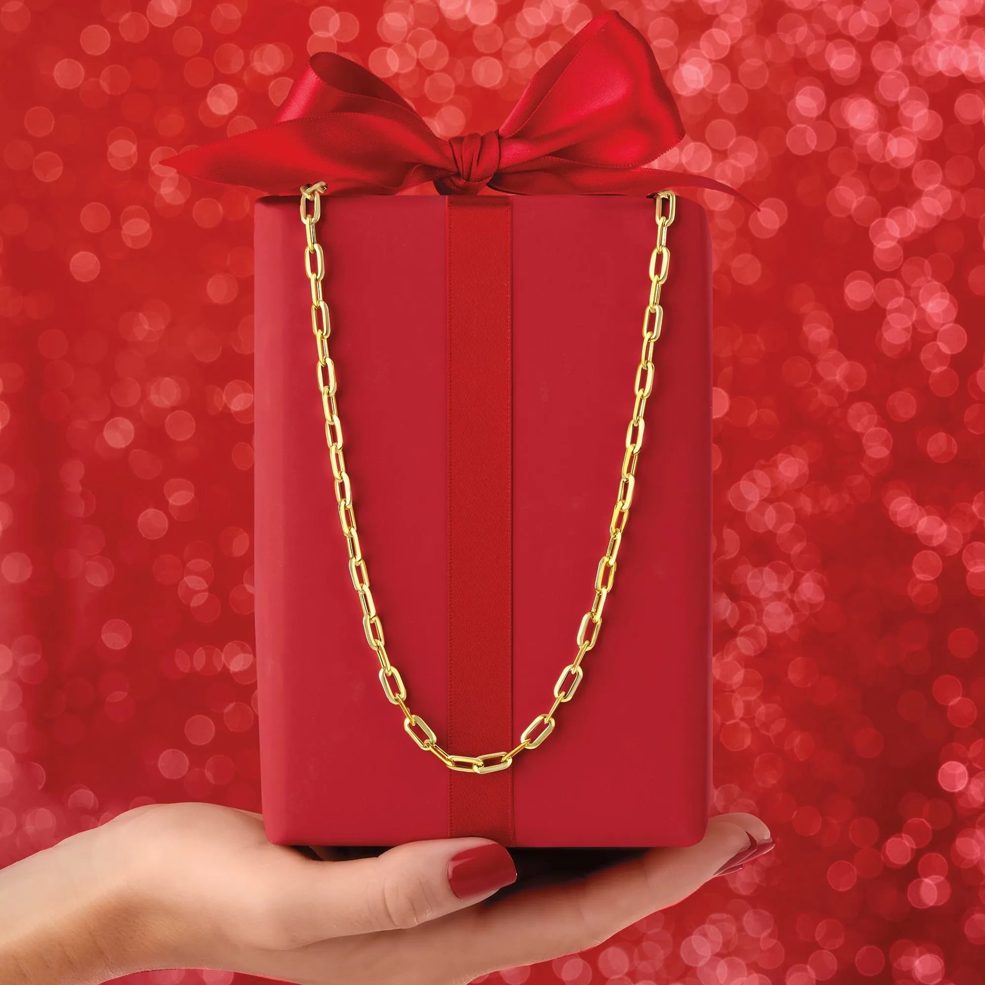 Ross-Simons Italian 14kt Yellow Gold Paper Clip Link Necklace