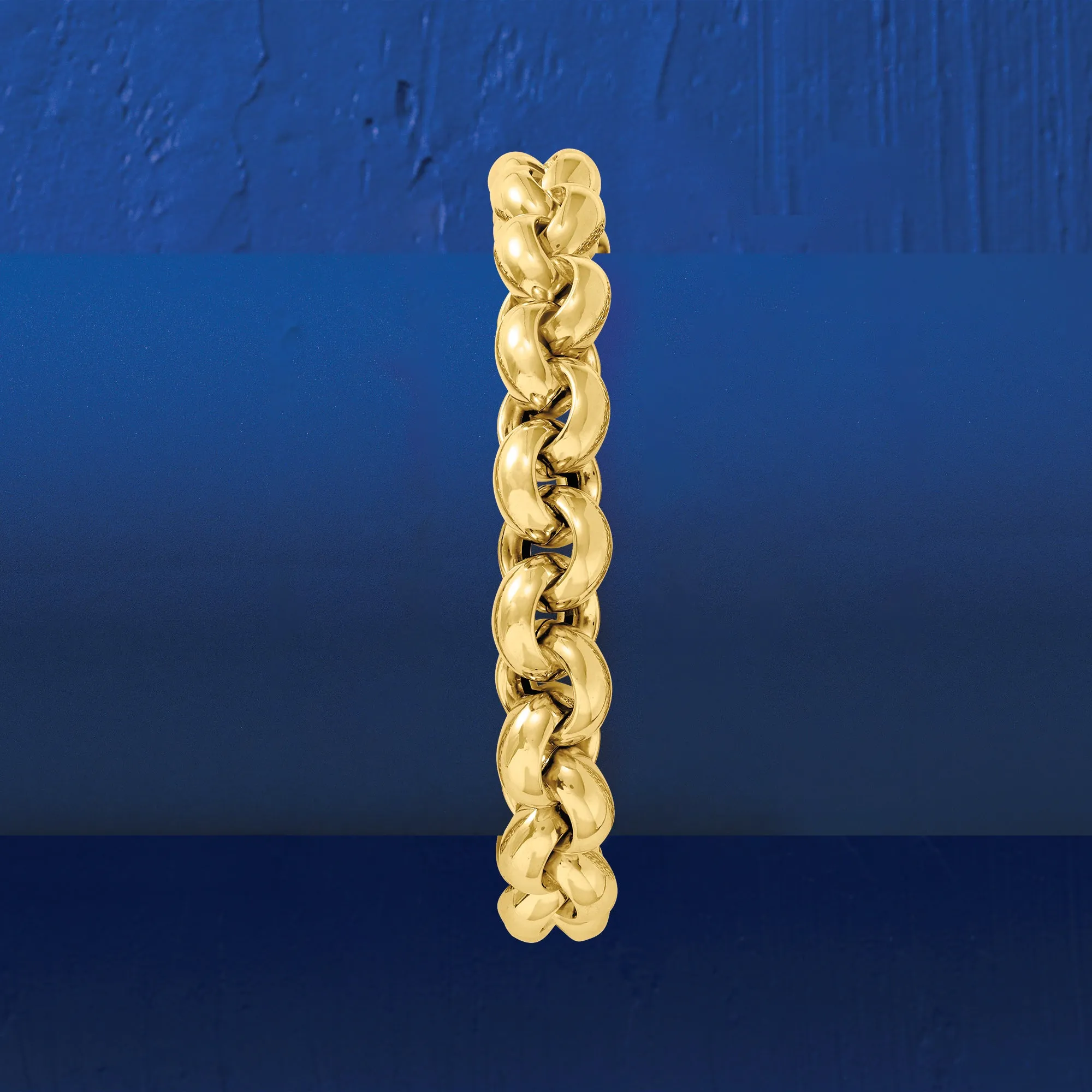 Ross-Simons Italian 14kt Yellow Gold Rolo-Link Bracelet