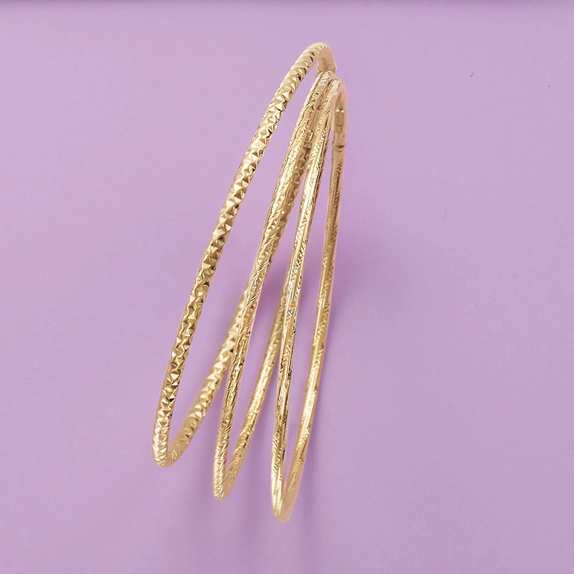 Ross-Simons Italian 14kt Yellow Gold Twisted Bangle Bracelet