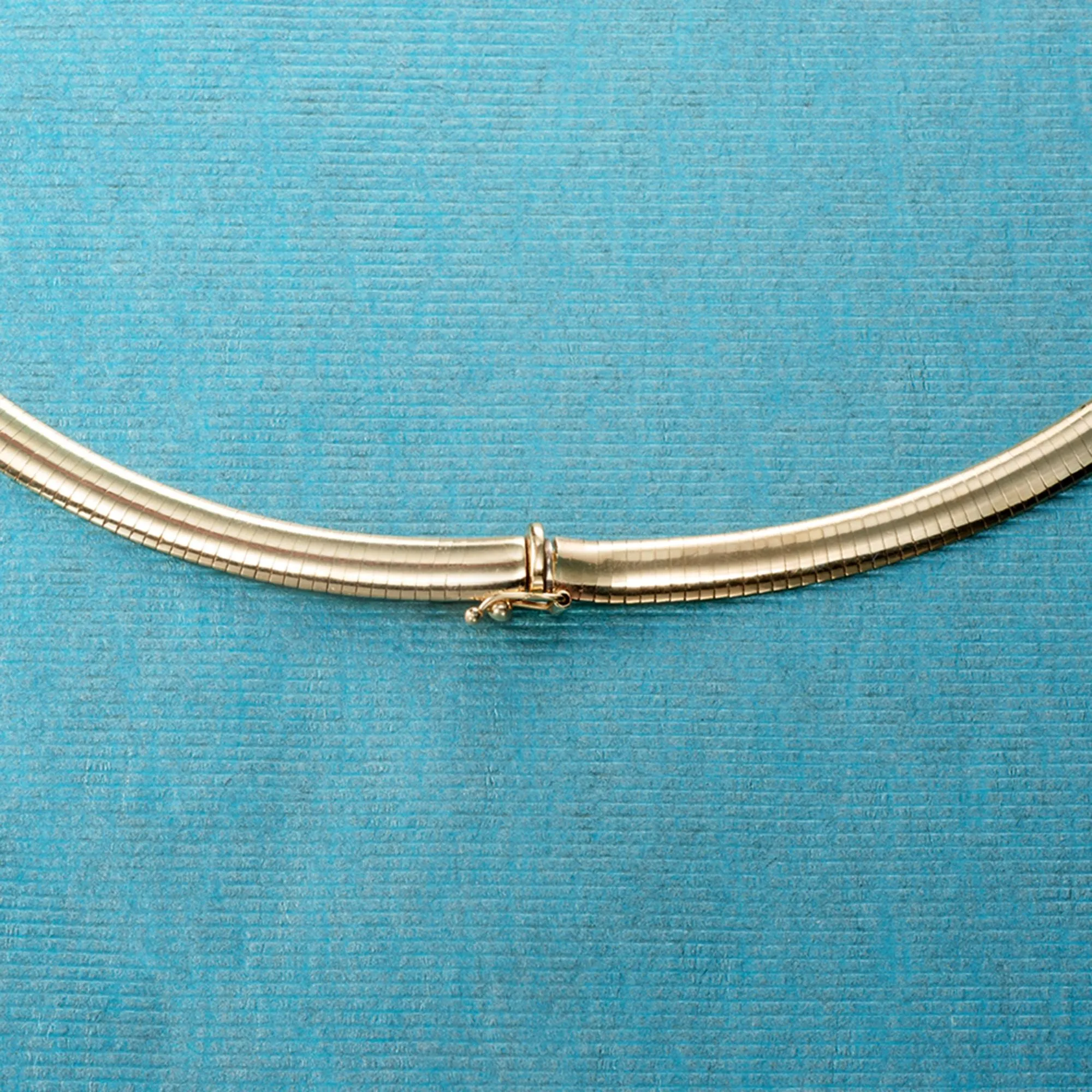 Ross-Simons Italian 6mm 14kt Yellow Gold Omega Necklace