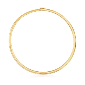 Ross-Simons Italian 6mm 14kt Yellow Gold Omega Necklace