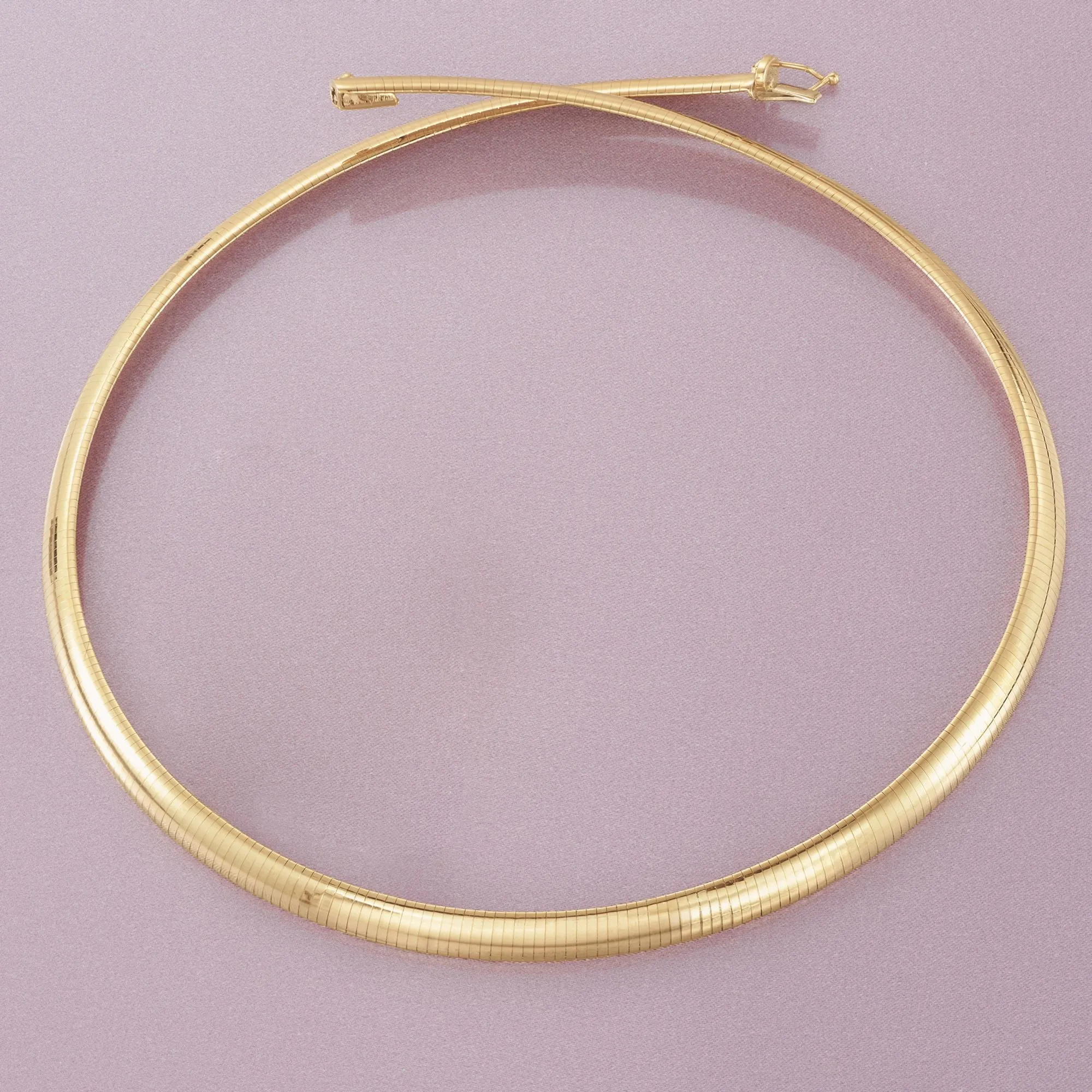 Ross-Simons Italian 6mm 14kt Yellow Gold Omega Necklace