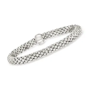 Ross-Simons Italian Sterling Silver Stretch Bracelet