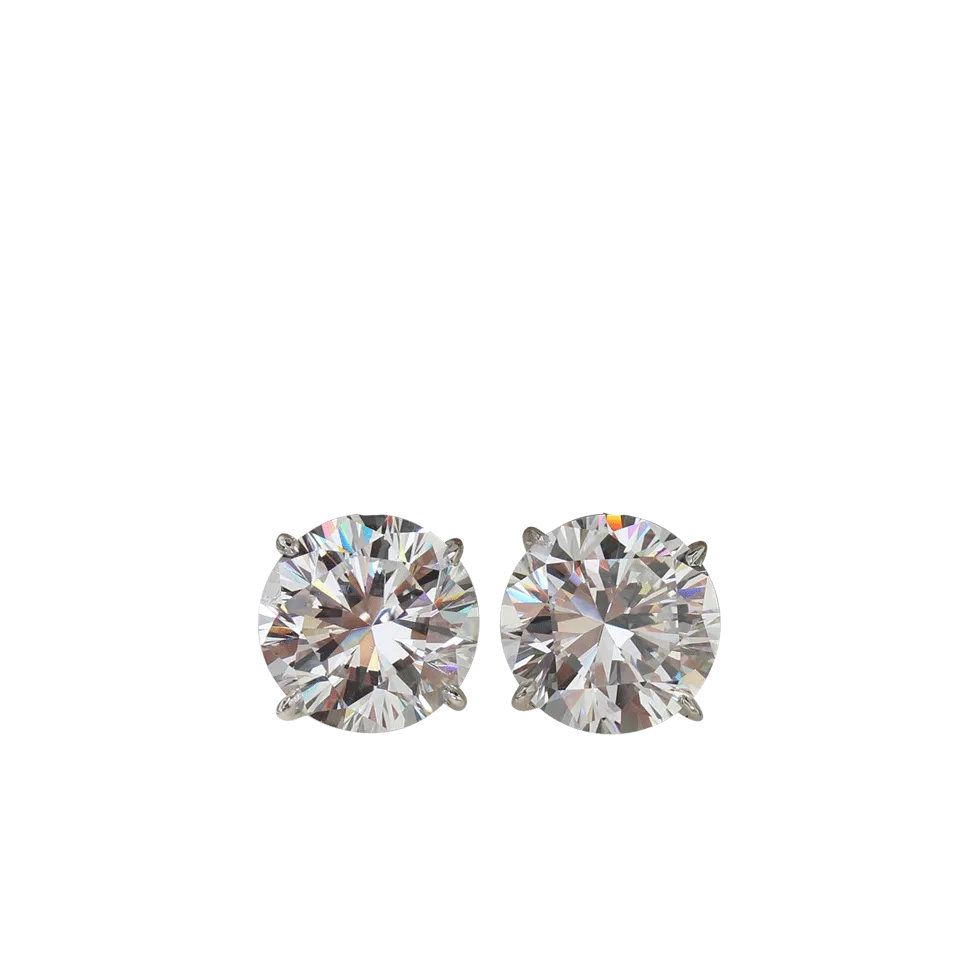 Round Stud Earrings