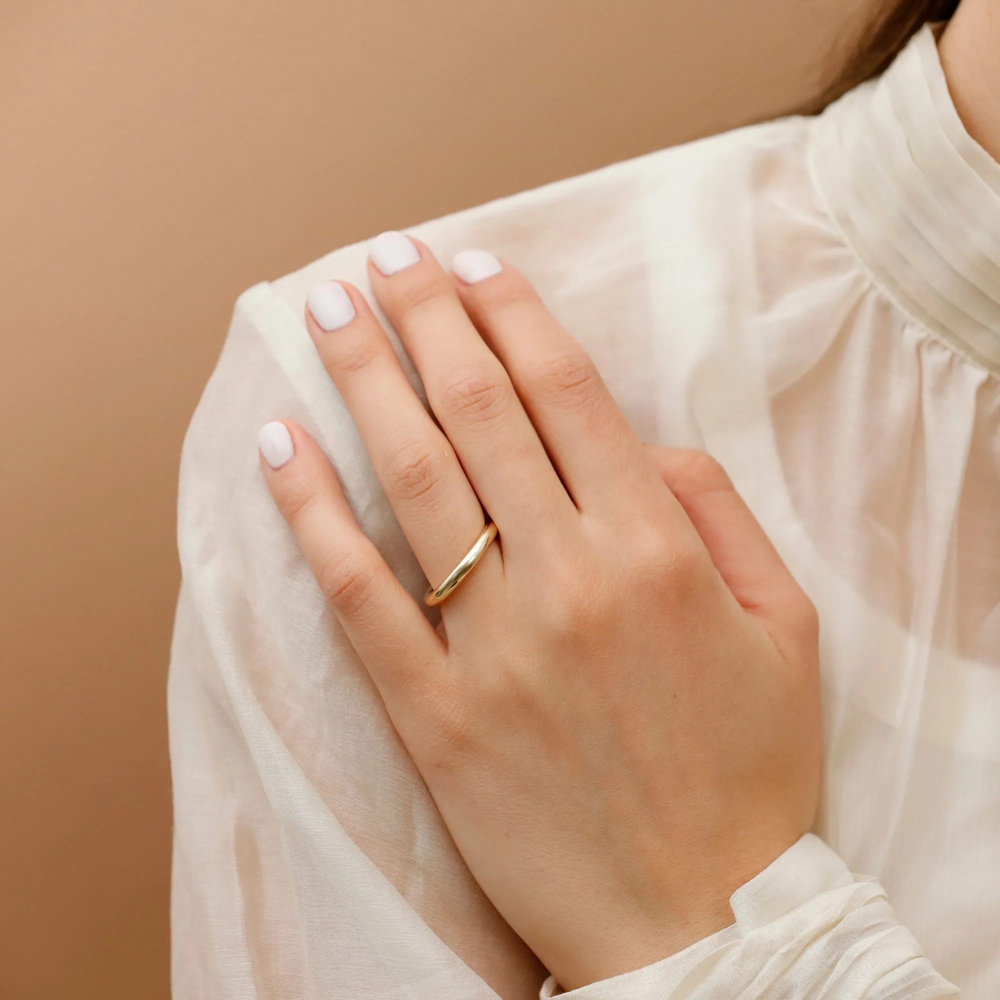Round Wire Chunky Wedding Band - 3 mm, Ati SARAHELISE