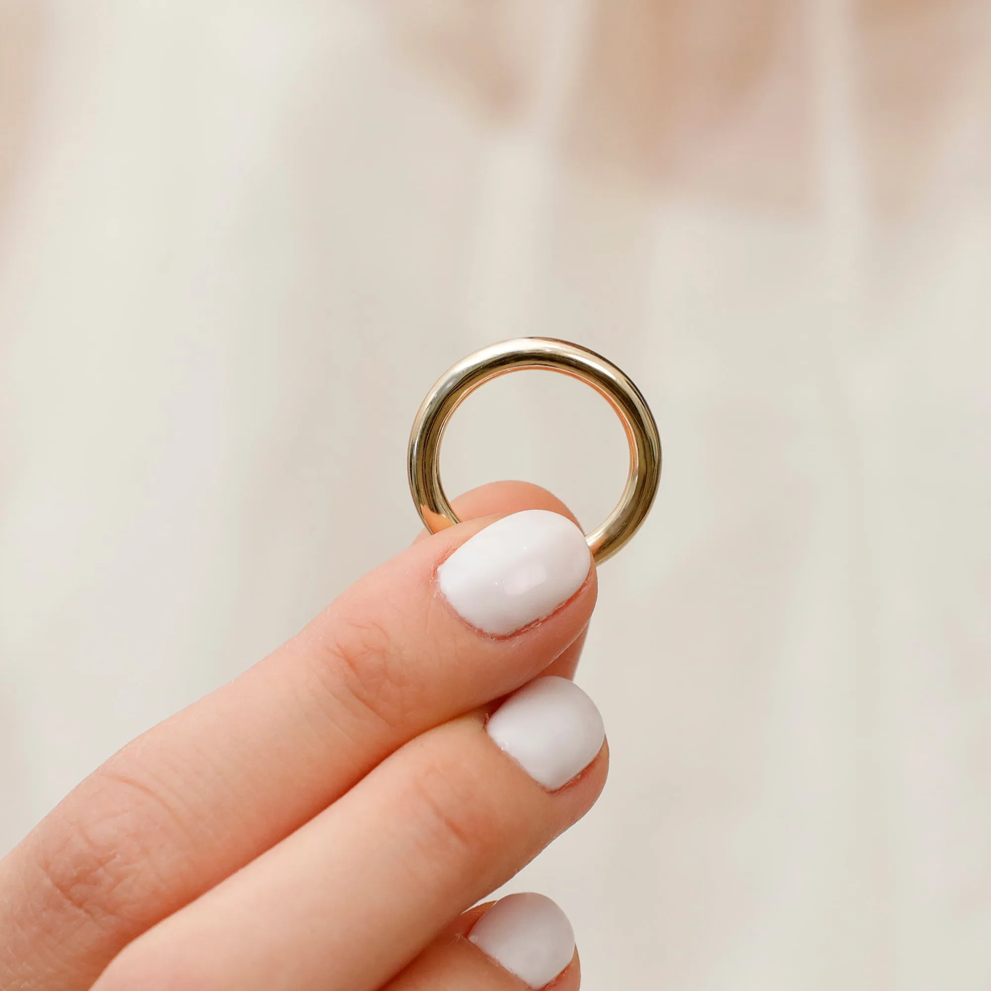 Round Wire Chunky Wedding Band - 3 mm, Ati SARAHELISE